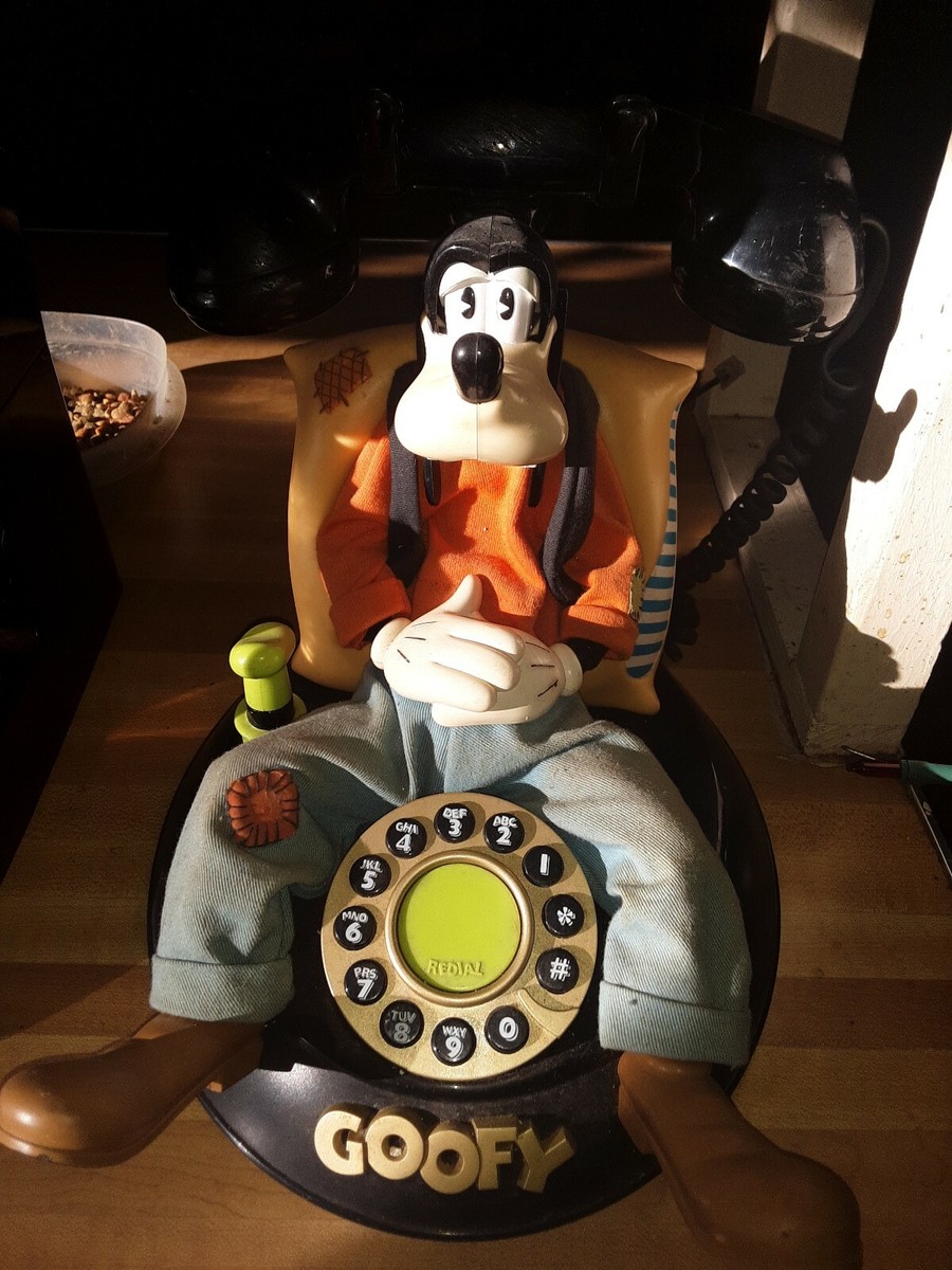 Telemania Vintage Walt Disney Goofy's Animated Talking Corded