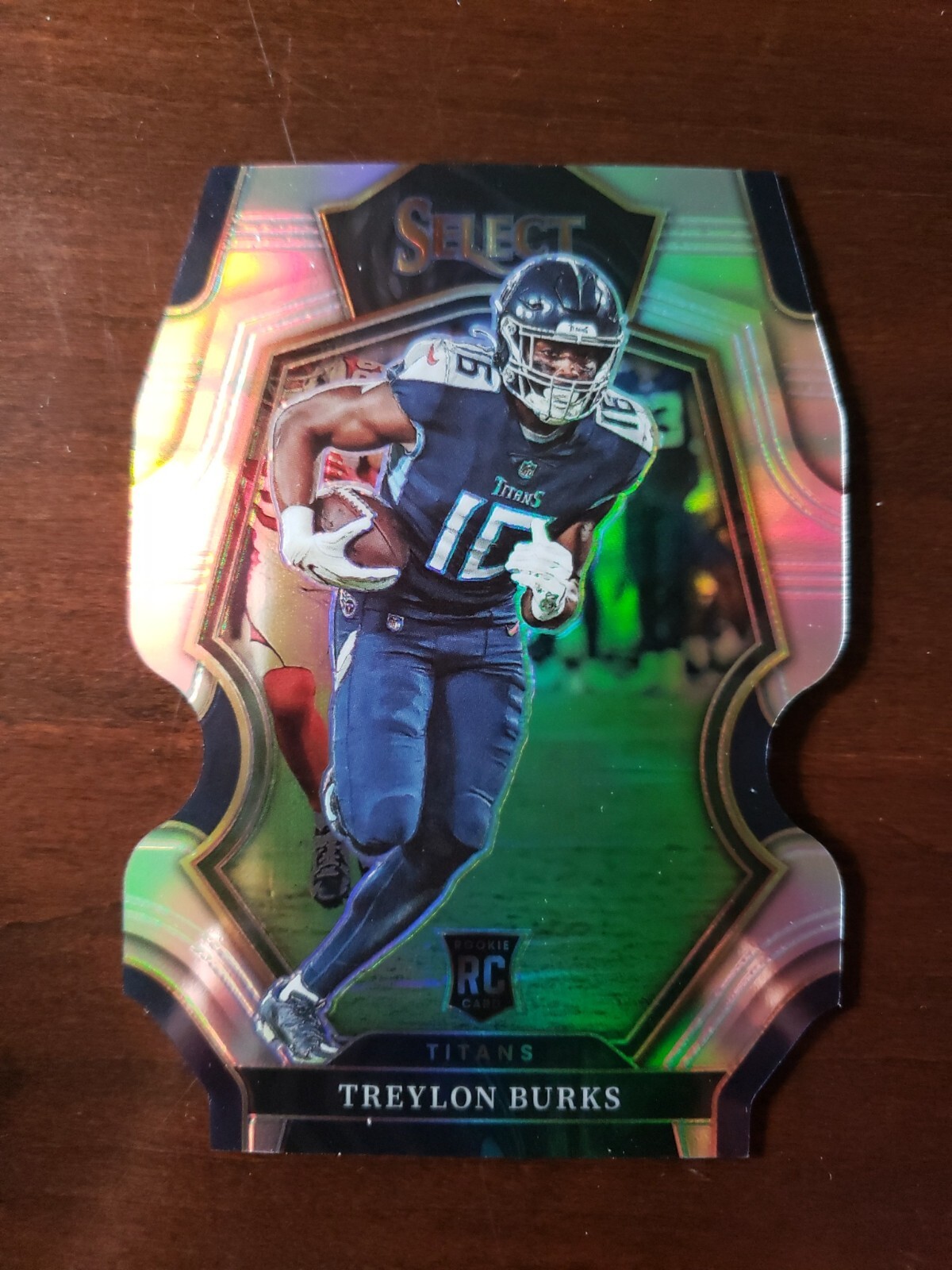 Treylon Burks - 2022 Select Silver Prizm Premier Level Die Cut Titans RC #195