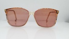 Vintage Monet MT-21 Brown Translucent Oval Hong Kong Sunglasses FRAMES ONLY