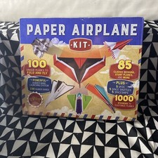 New Paper Airplane Kit, 100 Unique Planes,1000 Stickers, 36 Page Booklet