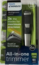 Philips Norelco 5000 Multigroom Hair Trimmer with 18 Attachments - MG5750/49