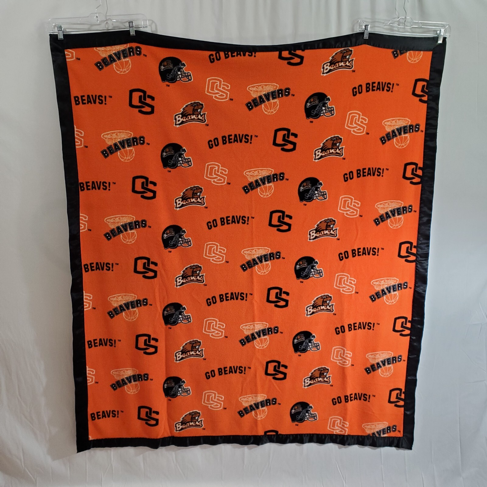 Cozy & Warm Oregon State Beavers Football & Basketball, Fleece Blanket