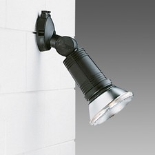 DISANO ILLUMINAZIONE 1220 - DAFNE 1220 MAX 100W S NERO C/ LAMP LED PAR38 IP65