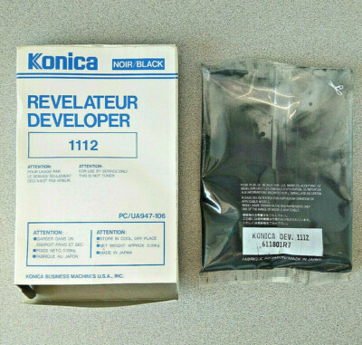 Genuine Original Konica Minolta Black Developer (PC/UA947-106) For Konica 1112