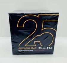 Brightin Star 25mm F1.8 APS-C Large Aperture Fixed Focus lens for Mirror Camera