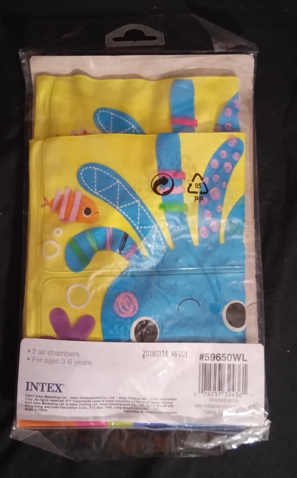 Надувные нарукавники для детского бассейна желтые и синие для детей от 3 до 6 лет - Изображение 4 из 4