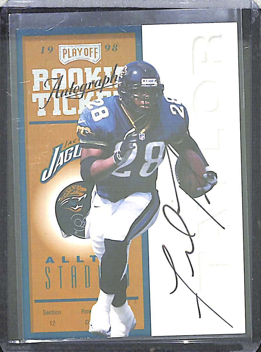 1998 Playoff Contenders Ticket Rookie Autograph #89 Fred Taylor
