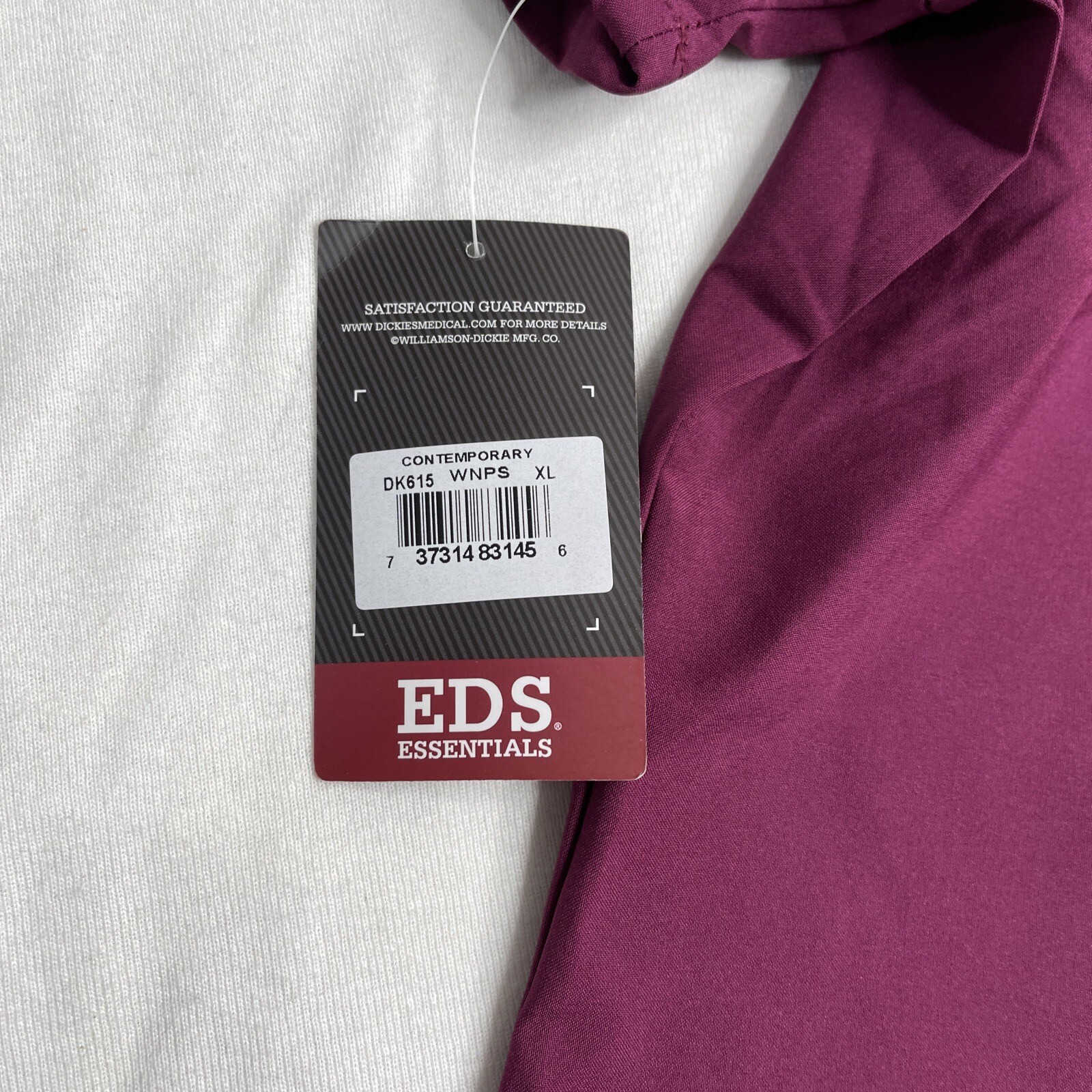 Dickies Women's EDS Essentials Scrubs VNeck Tops Stretch DK615 Wine