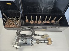 Cedar Rapids Kwik-way Valve Seat Grinder Kit W Metal Case Stones 716 Pilots