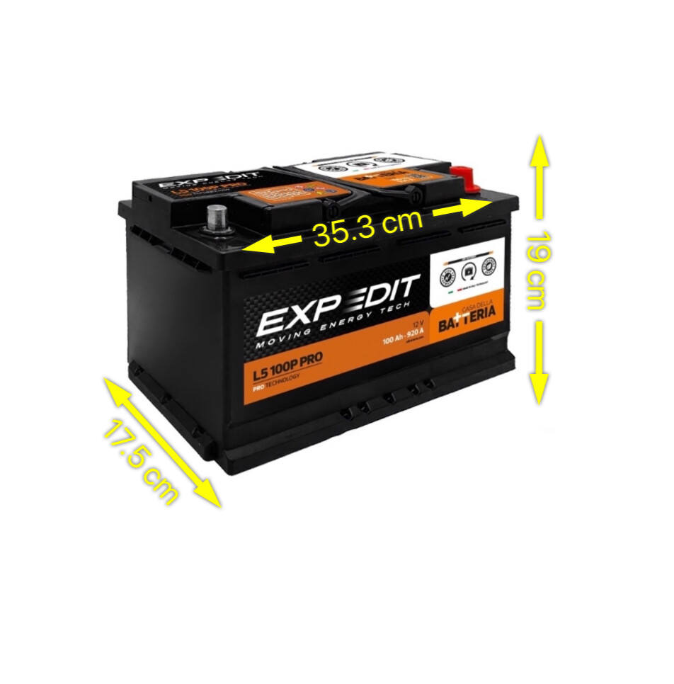 Batteria 920a Senza Manutenzione Batteria Auto Expedit 12V 100Ah 920A ...