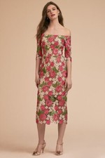 NWT Anthropologie BHLDN Tamblyn Garden Floral Off Shoulder Lace Dress 2