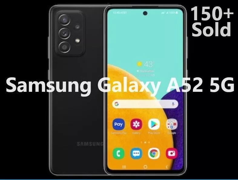 Samsung Galaxy A52 5G 128GB LTE Black SM-A526 Unlocked T Samsung Galaxy A52 5G 128GB LTE Black SM-A526 Unlocked T