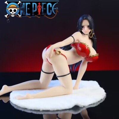 One Piece Sexy Hanckok Boa Underwear Red Removable Figure Collection 