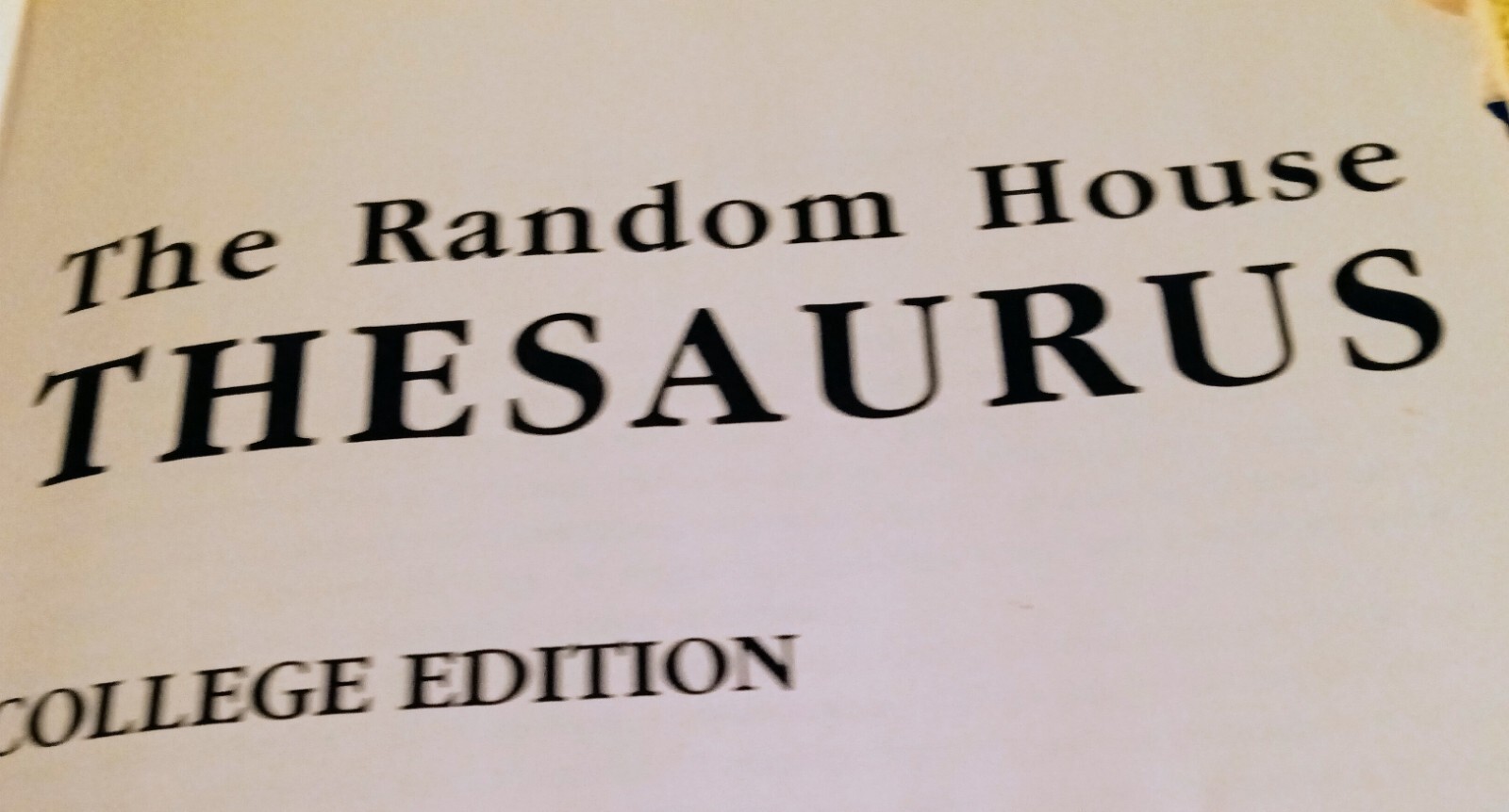 1984 Thesaurus The Random House College Edition eBay