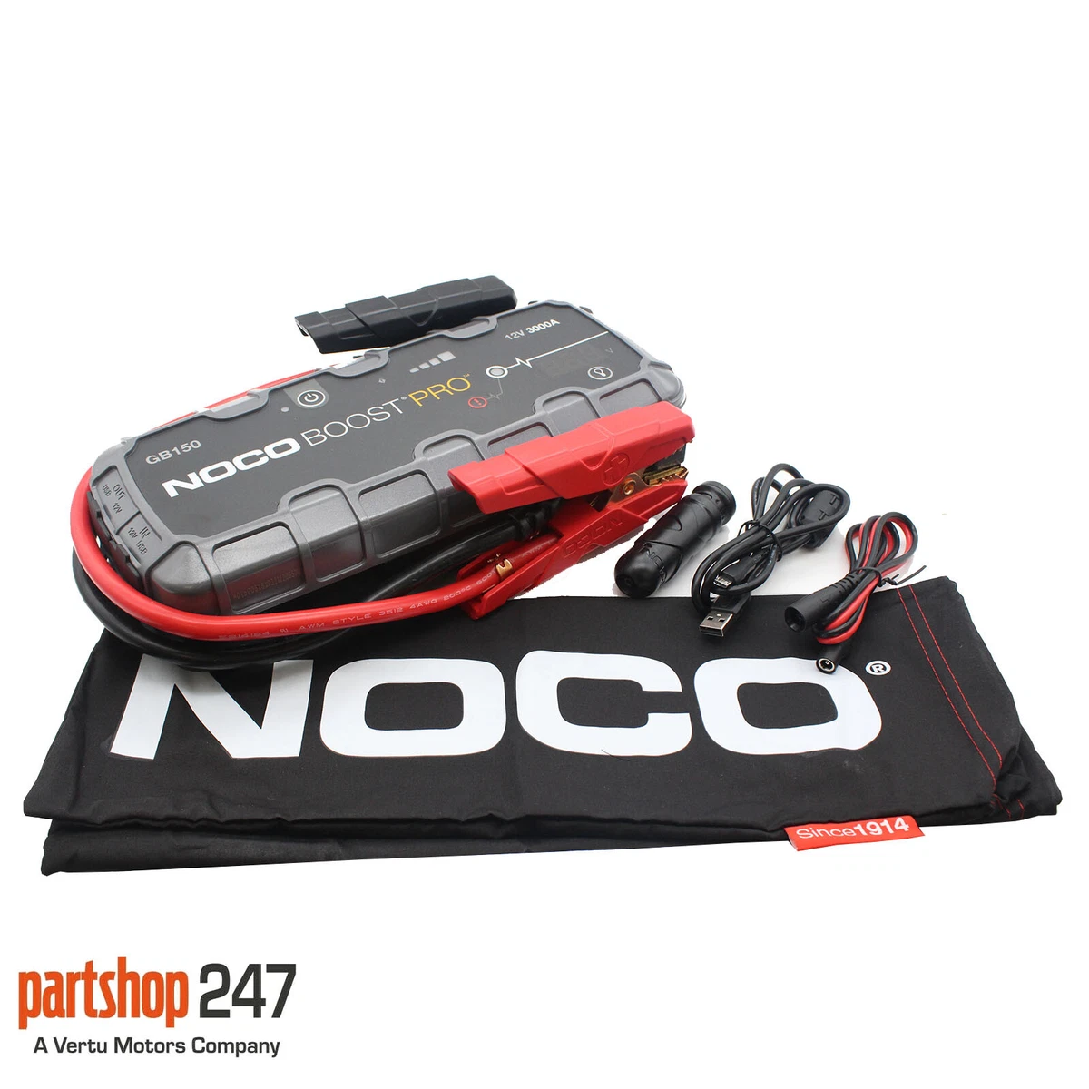 NOCO Genius GB150 Boost Pro 12v 3000A Lithium Car 4x4 Battery Jump Starter  Pack