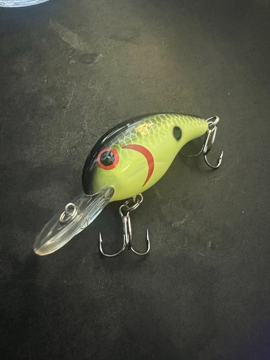 Bandit 200 series Crankbait Lure Chartreuse/Black Back dives 4-6ft | eBay