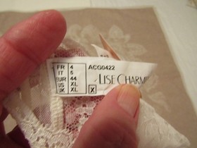 LISE CHARMEL Ivory Lace Boy Shorts Bikini Panties "Art et Volupte"--XL--NWT's