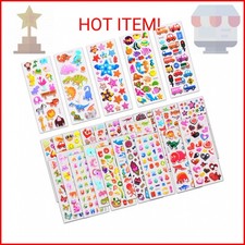 Stickers for Kids 1000 , 3D Puffy Stickers for Kids Toddlers 40 Different Sheets