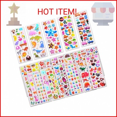 Stickers for Kids 1000+, 3D Puffy Stickers for Kids Toddlers 40 Different Sheets