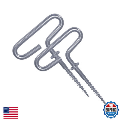 Eskimo 69138 Ice Shelter Anchors, 2-Pack, Self-Tapping, Easy Grip
