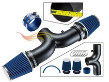 Dual Air Intake Filter For 05-10 Jeep Grand Cherokee 5.7 6.1 Black Pipe-blue