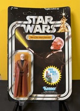 Vintage Kenner Star Wars Obi Wan Kenobi Figure Card 20 Back MOC 1978 UNPUNCHED