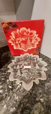 Mikasa Christmas Story Frosted Bon Bon Candy Nut Plate Ruffled Edge 9.5” Holiday