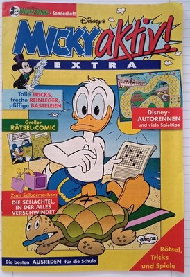 Micky Maus Extra Sonderheft Micky aktiv 1994 Rätsel Tricks Spiele Comic Z1-2