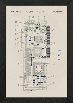 Interface Card-Type Motherboard für gerahmtes Wandbild Poster Leinwanddruck Bild