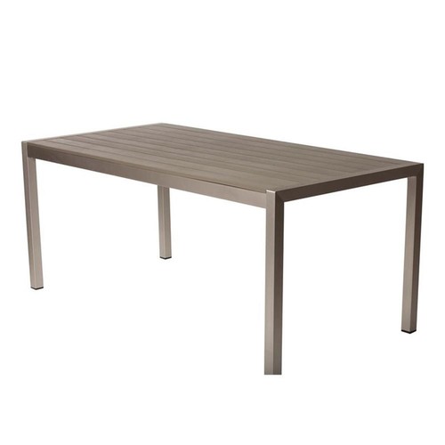 Pangea Home Breeze 7-piece Modern Aluminum Frame Patio Dining Set in Gray - Afbeelding 3 van 9
