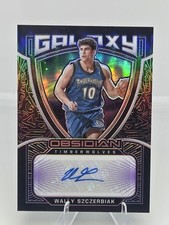 2020-21 Panini Obsidian Galaxy Electric Etch Purple Wally Szczerbiak Auto 33/35