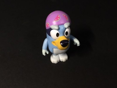 Bluey Friends Blueys Swim School Watermelon Swim Cap Hat RARE Figure