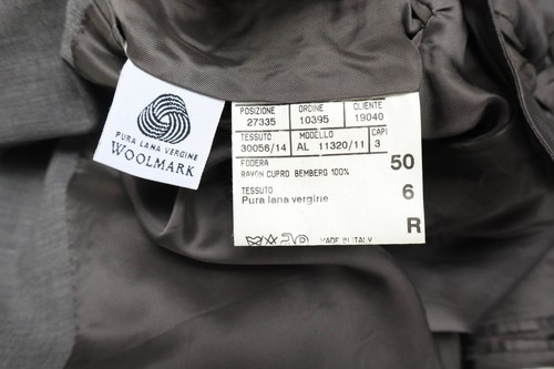 CANALI Blazer Men's (EU) 50 Pure Wool Single Breasted Notch Lapel Lined Grey - Picture 9 of 10