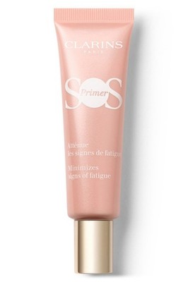 Clarins SOS Primer - Pink - Minimizes Signs of Fatigue, $42 RV, Sealed in Box
