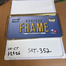 Cruiser Accessories License Plate Frame Perimeter Brass 30660 Nos In The Usa