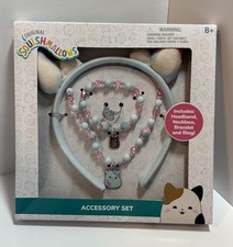 Squishmallows Headband Jewelry Set Necklace Bracelet Ring LUV HER Girls Jewelry