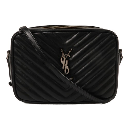 YVES SAINT LAURENT YSL Lou Camera Bag Shoulder Bag 574494 Calfskin Leather Black