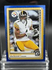 2025 Panini Donruss Optic Blue Mojo Prizm DK Metcalf #180 /55 Steelers Football