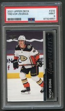2021 Upper Deck Hockey No. 232 Trevor Zegras PSA 9