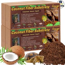 Coconut Coir Reptile Bedding 4 Pack Natural Fiber Terrarium Substrate