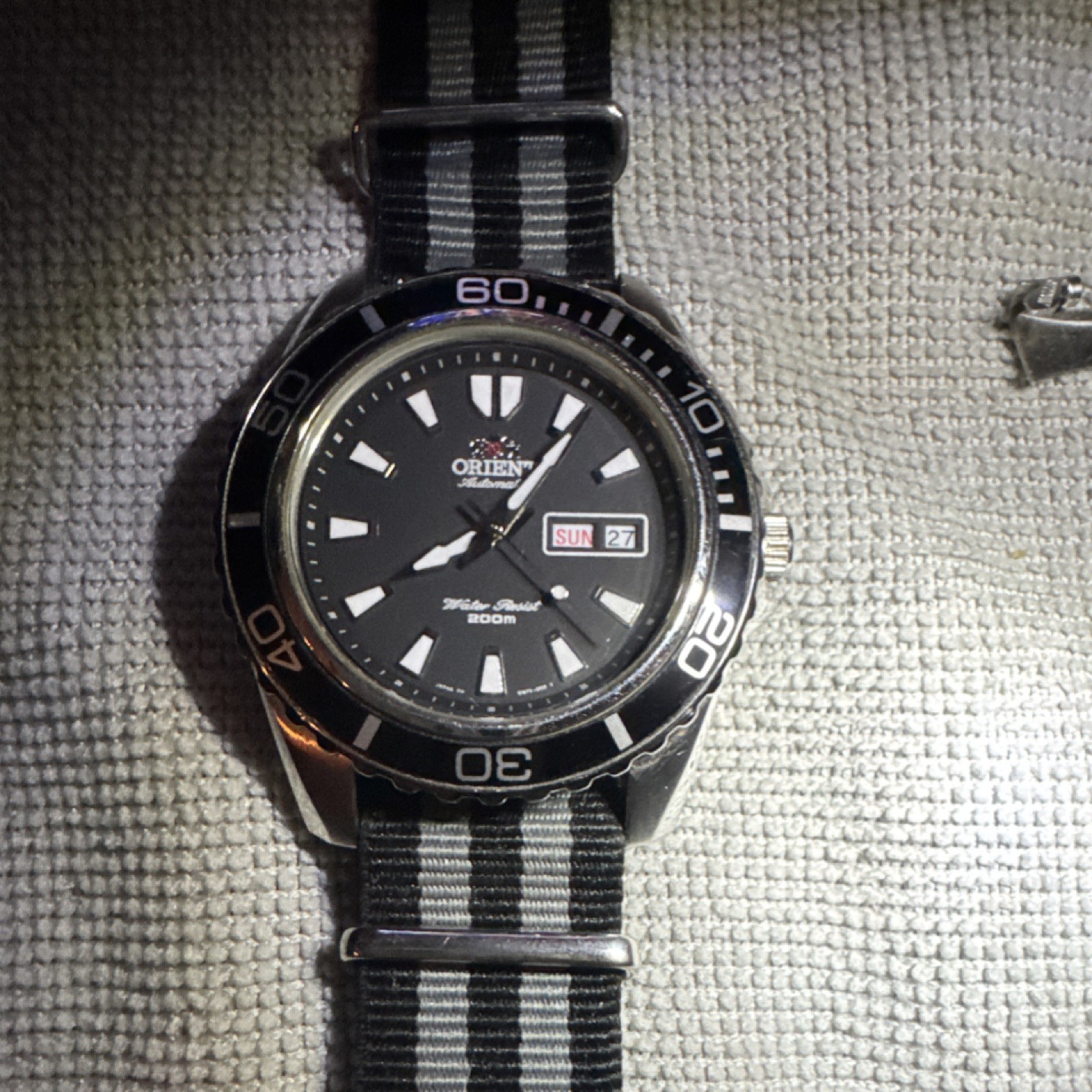 Orient Automatic Diver Watch Black Dial 200m Date… - image 2