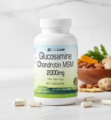 Glucosamine Chondrotin MSM Capsules 2000mg Serving, High Strength;;