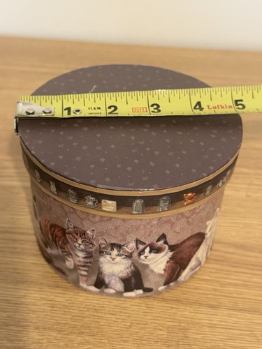 Kitty City Revelations Round Trinket Storage/jewelry Box with Divided Tray Lid - Picture 5 of 9