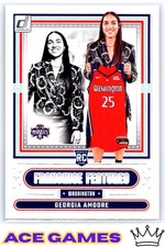 2025 Donruss WNBA #20 Georgia Amoore Franchise Features Washington Mystics RC
