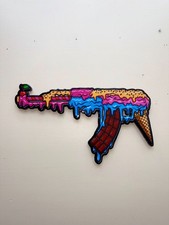 Ice Cream AK47 Epoxy Wall Art  Handmade Epoxy Resin Decor  Custom Gun Artwork