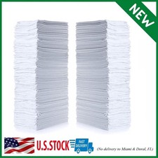 Cotton Shop Towels 14"x12" 150 Pack   Reusable Cleaning Shop Rags for Automobi