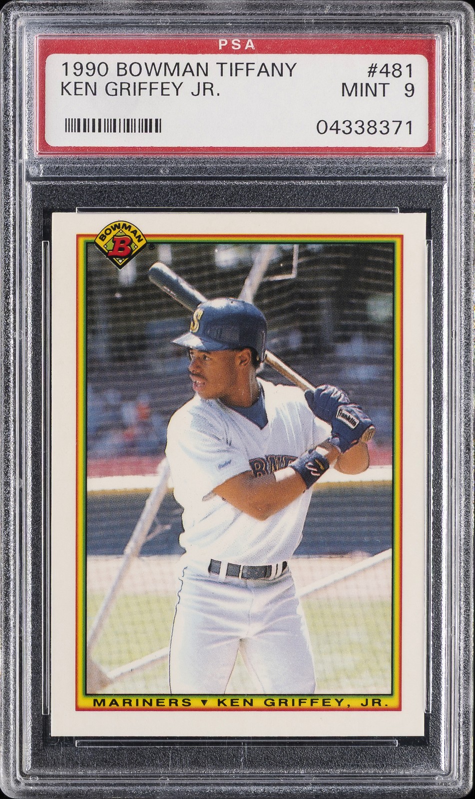 1990 BOWMAN TIFFANY #481 KEN GRIFFEY JR. PSA 9