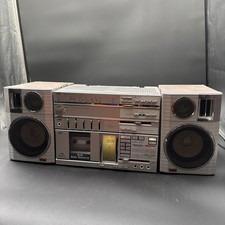 Rare 1980's Vintage JVC PC-R55JW Receivertape Old School Ghetto Blaster Boombox