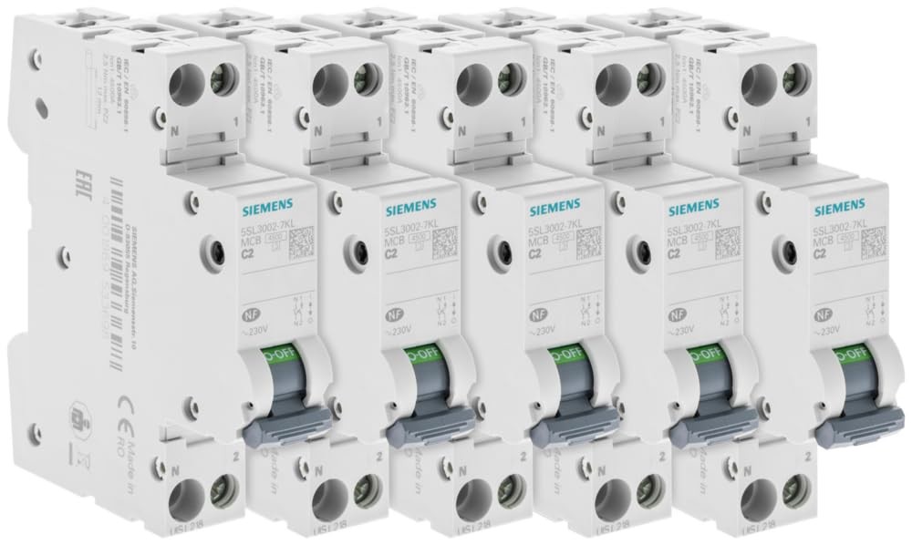 Disjoncteur 2A Ph+N courbe C 4.5kA pour éviter la surchauffe des circuits fins