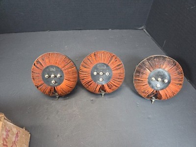 Lot of 3 antique 1920s ERLA balloon coils for old radios, for parts as is